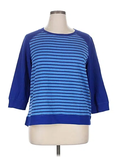 Zenergy By Chico's Pullover Sweater In Blue