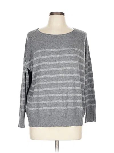 Pre-owned Zenergy By Chico's Pullover Sweater In Gray