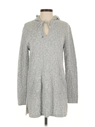 Pre-owned Zenergy By Chico's Pullover Sweater In Gray