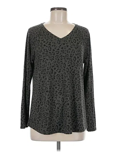 Pre-owned Zenergy By Chico's Pullover Sweater In Gray