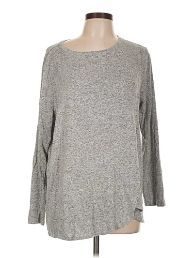 Pre-owned Zenergy By Chico's Pullover Sweater In Gray