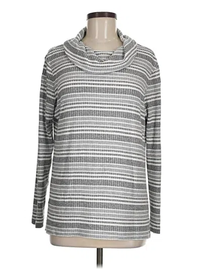 Pre-owned Zenergy By Chico's Pullover Sweater In Gray