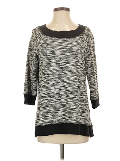 Pre-owned Zenergy By Chico's Pullover Sweater In Gray
