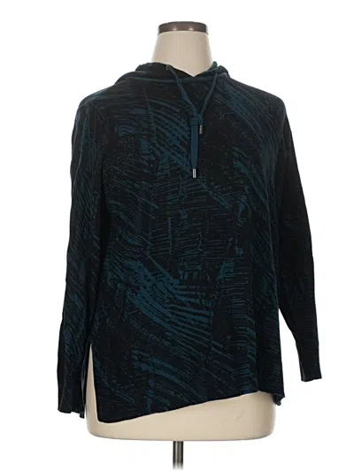 Pre-owned Zenergy By Chico's Pullover Sweater In Teal