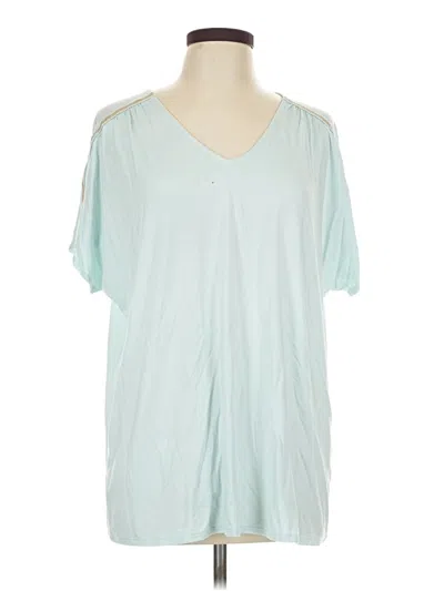 Pre-owned Zenergy By Chico's Short Sleeve T-shirt In Teal