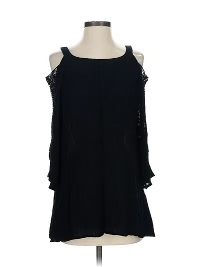 Pre-owned Zenergy By Chico's Sleeveless Blouse In Black