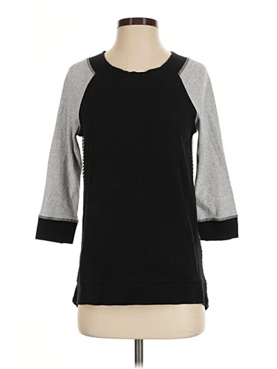 Pre-owned Zenergy By Chico's Sweatshirt In Black