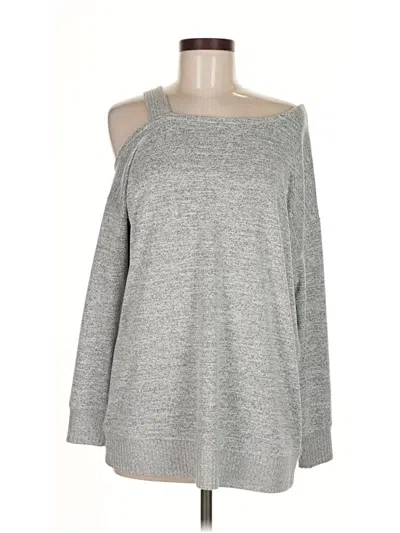 Pre-owned Zenergy By Chico's Sweatshirt In Gray