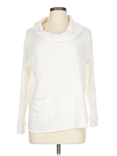 Pre-owned Zenergy By Chico's Sweatshirt In White
