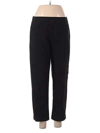 Pre-owned Zenergy By Chico's Track Pants In Black