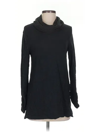 Pre-owned Zenergy By Chico's Turtleneck Sweater In Black