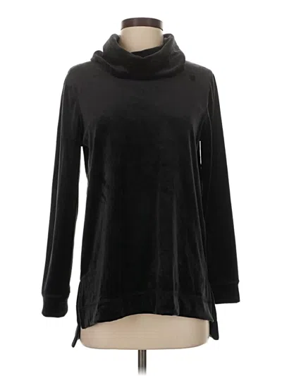 Pre-owned Zenergy By Chico's Turtleneck Sweater In Black