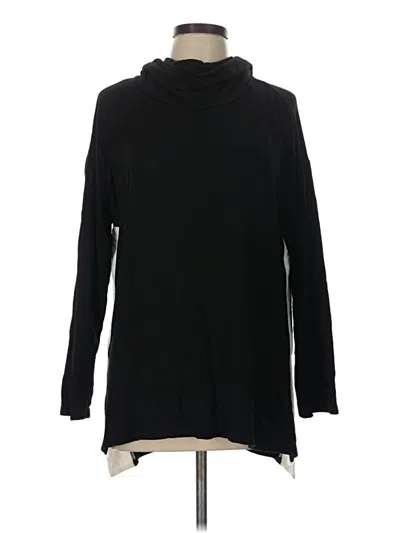 Pre-owned Zenergy By Chico's Turtleneck Sweater In Black