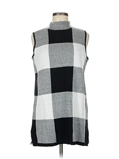 Pre-owned Zenergy By Chico's Turtleneck Sweater In Gray