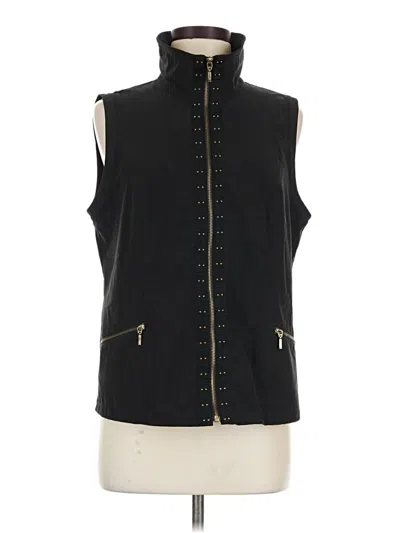 Pre-owned Zenergy By Chico's Vest In Black