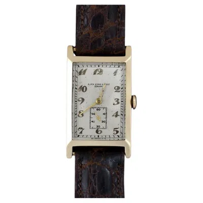 Pre-owned Zenith 1934 Black Starr Frost Mens 14k Gold - Gifted By Iconic Tv Host Ed Sullivan