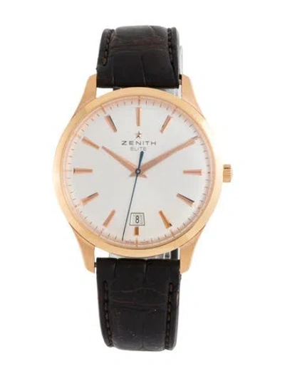 Pre-owned Zenith Captain Central Second Watch In Multicolor