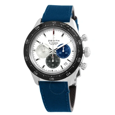 Zenith Chronomaster Chronograph Automatic White Dial Men's Watch 03.3100.3600/69.c823 In Black / Blue / White