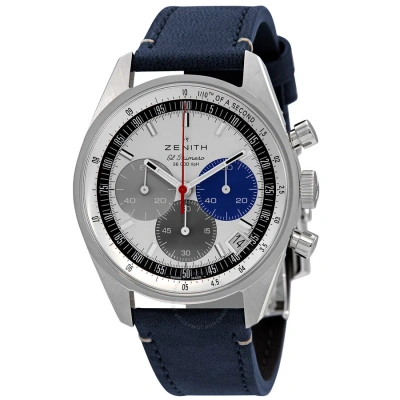 Zenith Chronomaster Chronograph Automatic White Dial Men's Watch 03.3200.3600/69.c902 In Blue / White