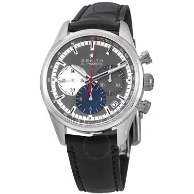 Zenith Chronomaster El Primero Chronograph Automatic Men's Watch 03.2150.400/26.c714 In Black / Grey / Slate