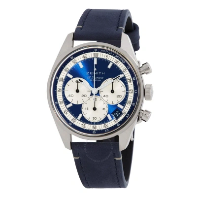 Zenith Chronomaster Original Chronograph Automatic Chronometer Blue Dial Men's Watch 03.3200.3600/51