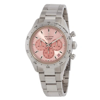 Zenith Chronomaster Sport Chronograph Automatic Pink Dial Watch 03.3109.3600/18.m3100 In Ink / Pink