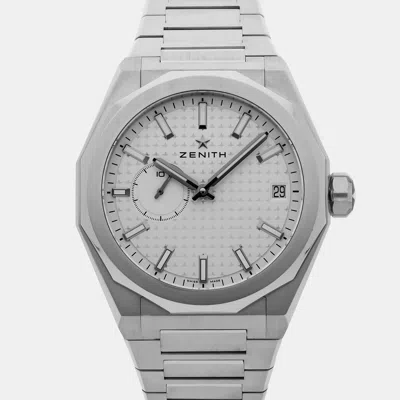 Pre-owned Zenith Defy 03.9300.3620/01.i001 Silver Stainless Steel Automatic Men's Watches 41mm