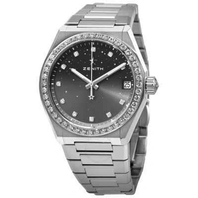 Zenith Defy Automatic Diamond Ladies Watch 16.9200.670/02.mi001 In Metallic