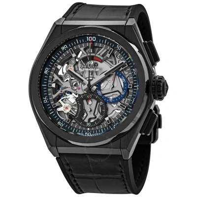 Zenith Defy El Primero 21 Chronograph Automatic Men's Watch 49.9000.9004/78.r582 In Black