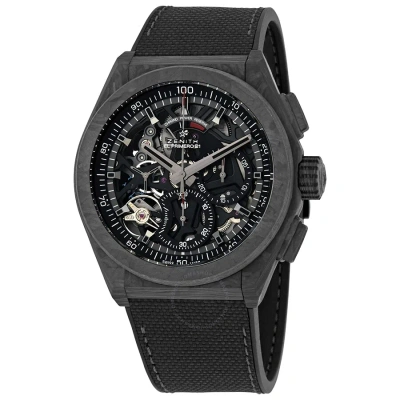 Zenith Defy El Primero 21 Chronograph Automatic Power Reserve Men's Watch 10.9000.9004/96.r921 In Black