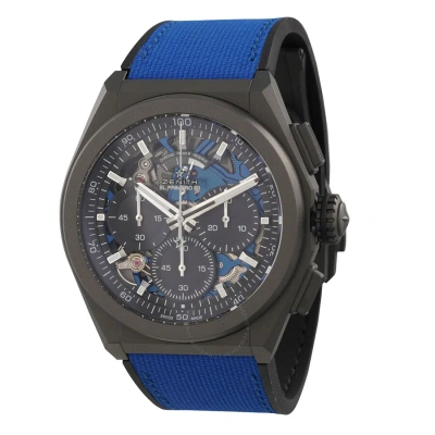 Zenith Defy El Primero 21 Ultrablue Chronograph Automatic Men's Watch 97.9001.9004/81.r946 In Blue