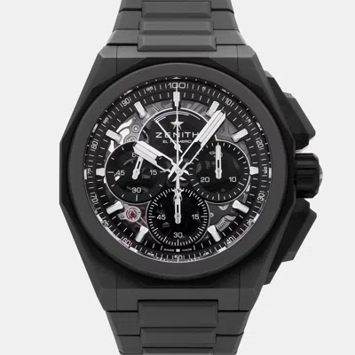 Pre-owned Zenith Defy Extreme 97.9100.9004/02.i001 Black Titanium Automatic Men's Watches 45mm
