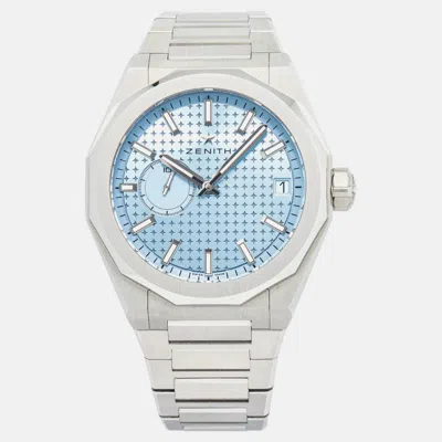 Pre-owned Zenith Defy Skyline 03.9300.3620 Automatic Blue Men's Wristwatch 41mm