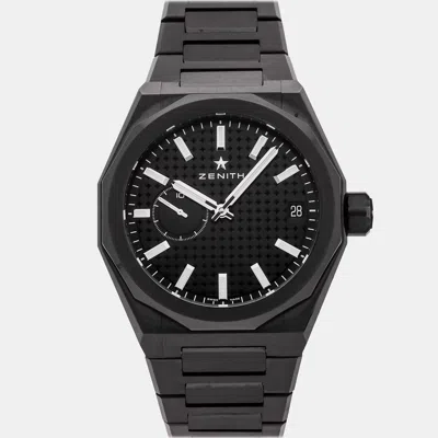 Pre-owned Zenith Defy Skyline 49.9300.3620/21.i001 Black Ceramic Automatic Men's Watches 41mm