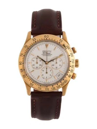 Pre-owned Zenith El Primero Chronograph Watch, 40mm In Multicolor