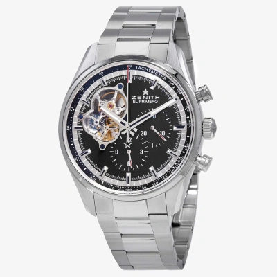 Zenith El Primero Chronomaster Automatic Open Heart Black Dial Men's Watch 03.2040.4061/21.m2040 In Metallic