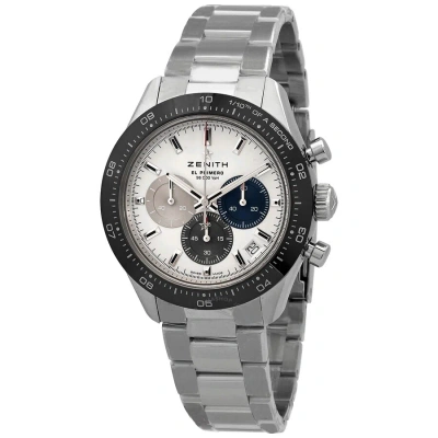 Zenith El Primero Chronomaster Sport Chronograph Automatic Chronometer White Dial Men's Wa In Black / White