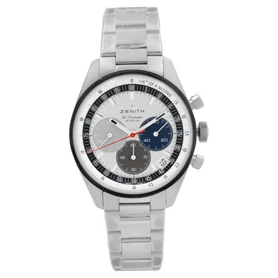 Pre-owned Zenith El Primero Chronomaster Steel Silver Dial 03.3200.3600/69.m3200 In Multi