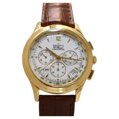 Pre-owned Zenith El Primero Chronom�tre 125th Anniversary 18k Gold 39 Mm Limited Edition 280/500 In Multiple