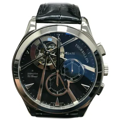 Pre-owned Zenith El Primero Grande Class Tourbillon 65.0520.4035/21.c492 18k White Gold
