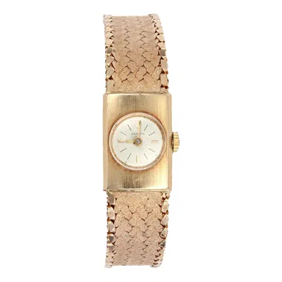 Pre-owned Zenith French 1960s 18 Karat Rose Gold  Women Watch In Red