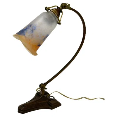 Pre-owned Zenith German  Art Deco Desk Or Table Lamp, 1920 In Gold