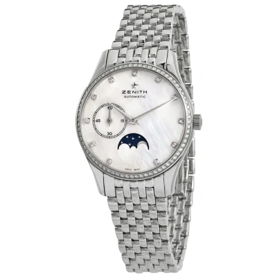 Zenith Heritage Automatic Diamond White Dial Ladies Watch 16231069281c706ss In Metallic