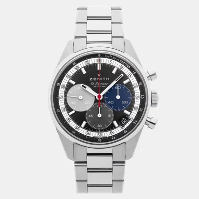 Pre-owned Zenith Chronomaster Original 03.3200.3600/22.m3200 In Black
