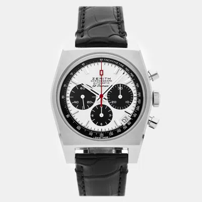 Pre-owned Zenith Chronomaster Revival El Primero A384 03.a384.400/21.c815 37 Mm