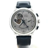 ZENITH PRE-OWNED ZENITH CHRONOMASTER T OPEN CHRONOGRAPH SILVER WITH SKELETAL DISPLAY DIAL MEN'S WATCH 03.02