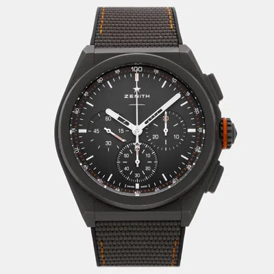 Pre-owned Zenith Defy 21 Chronograph 97.9000.9004/01.r787 Grey Automatic Titanium Men's Wristwatch 4 In Gray