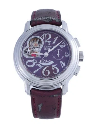 Pre-owned Zenith Star El Primero Open Watch In Multi