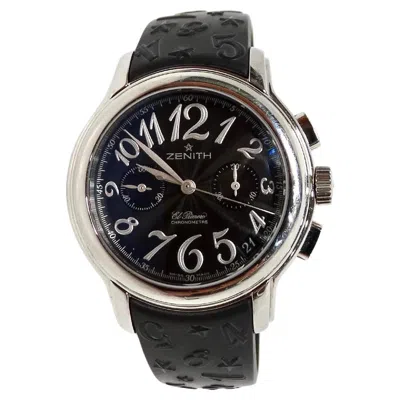 Pre-owned Zenith Star El Primero Stainless Steel Chronomaster Wrist Watch In Multi