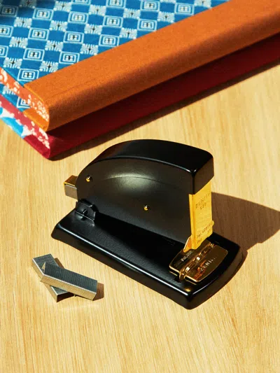 Zenith Steel Desk Stapler  Abask Luxury Gift In Black